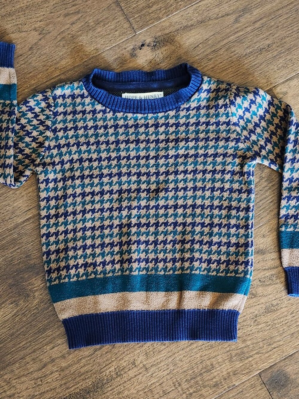 Hope & Henry Houndstooth Knit Sweater – Size XXS – VGUC